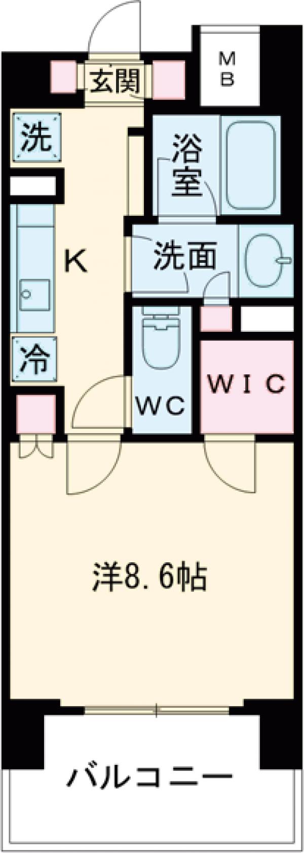 コムレジ赤羽 賃貸棟の間取り