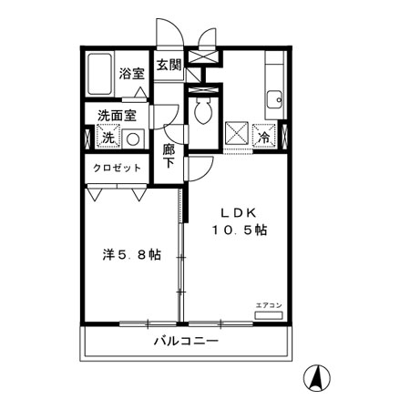 グレースヒルズ Iの間取り
