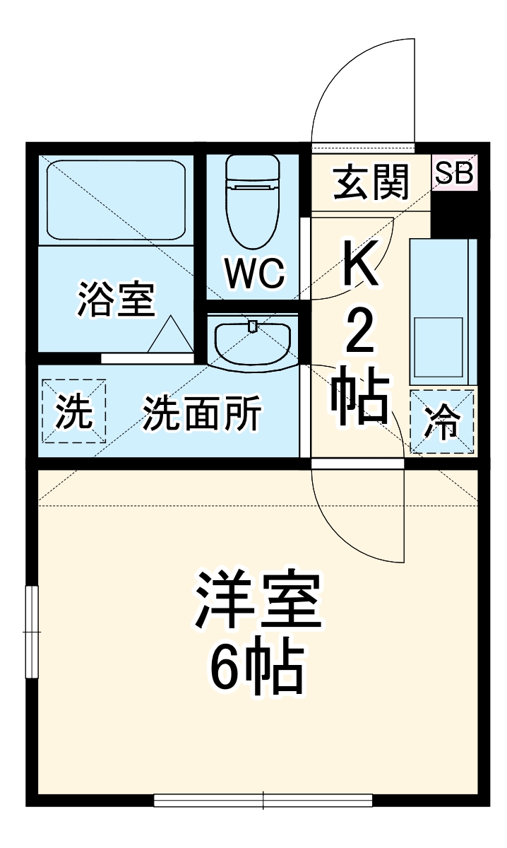 スカイビュー日吉の間取り