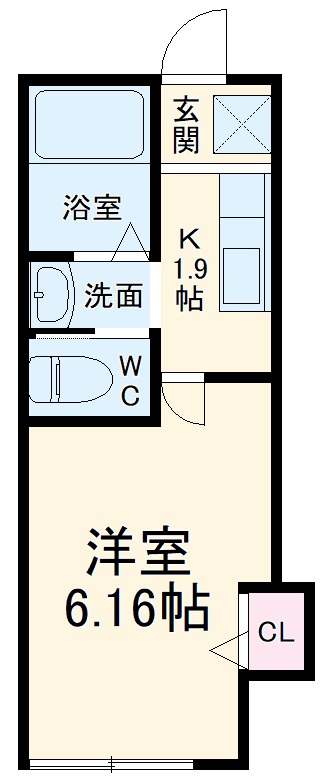 シエル蛍田の間取り