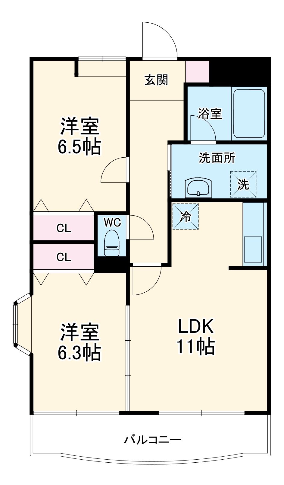 ジェントリィ北一色Ⅰの間取り