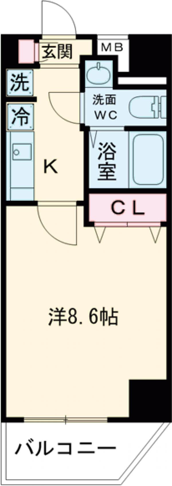 グランフォース北綾瀬Ⅱ・703号室の間取り
