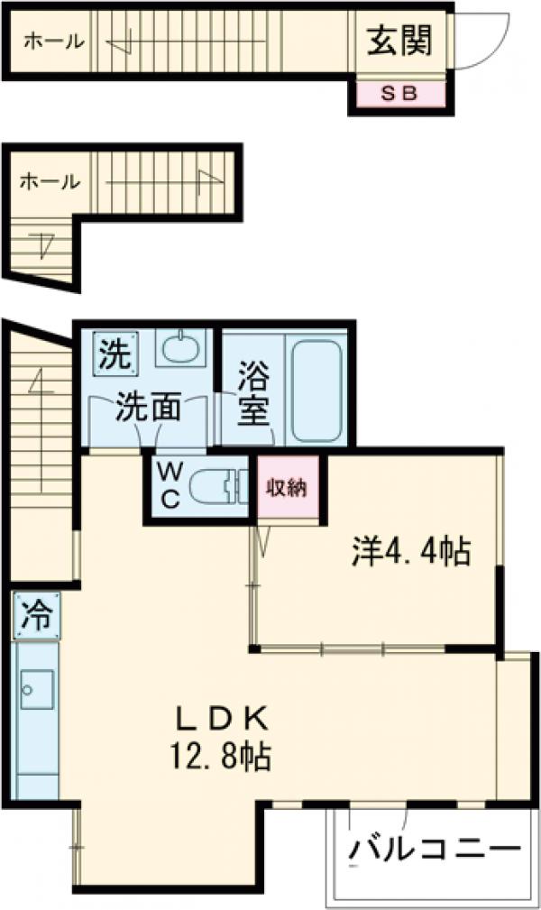 Ｒｕｓｓｅｔ　Ｓｑｕａｒｅの間取り