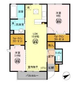 パークドオートム　Ｅの間取り