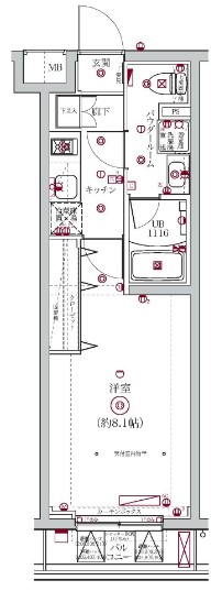 SPコート大森町の間取り