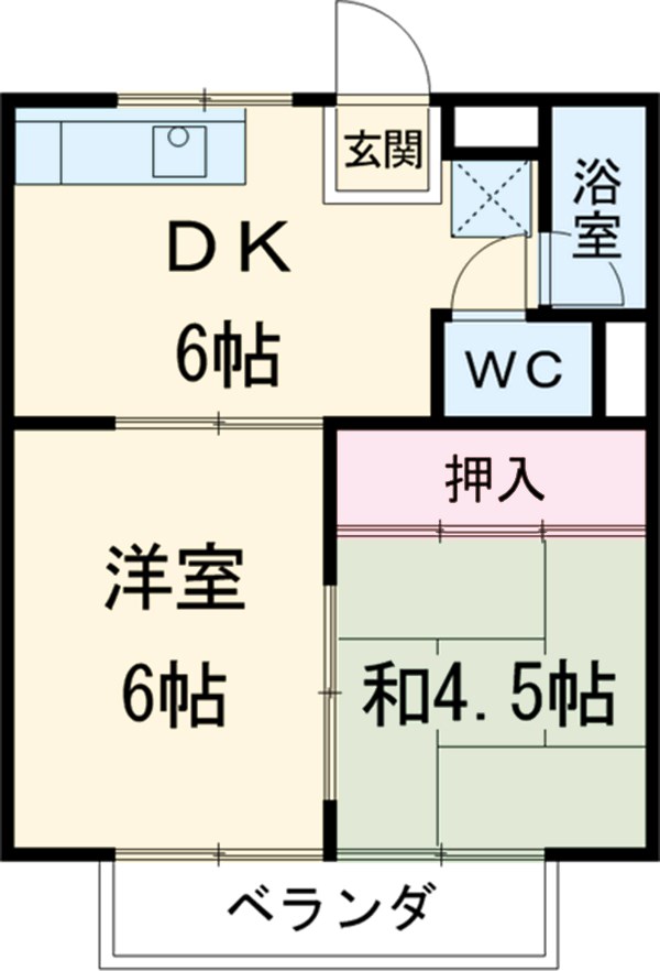 コーポせきすけの間取り