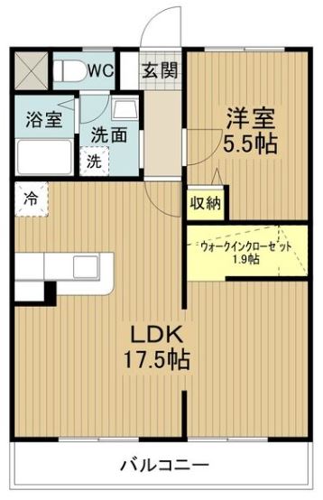 マンション稲葉の間取り