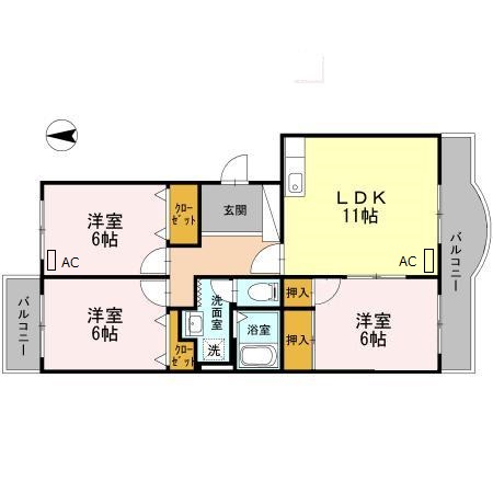 葵マンションの間取り