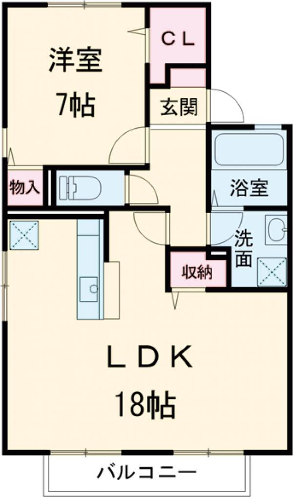 サンハイツフレマリール Bの間取り