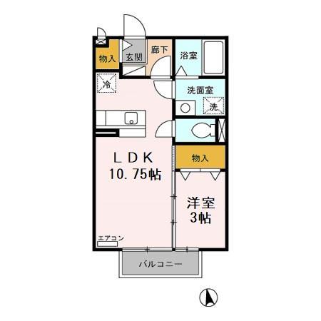 セジュール便船塚の間取り