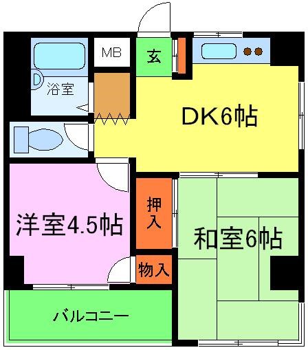 シャトレー小松里の間取り