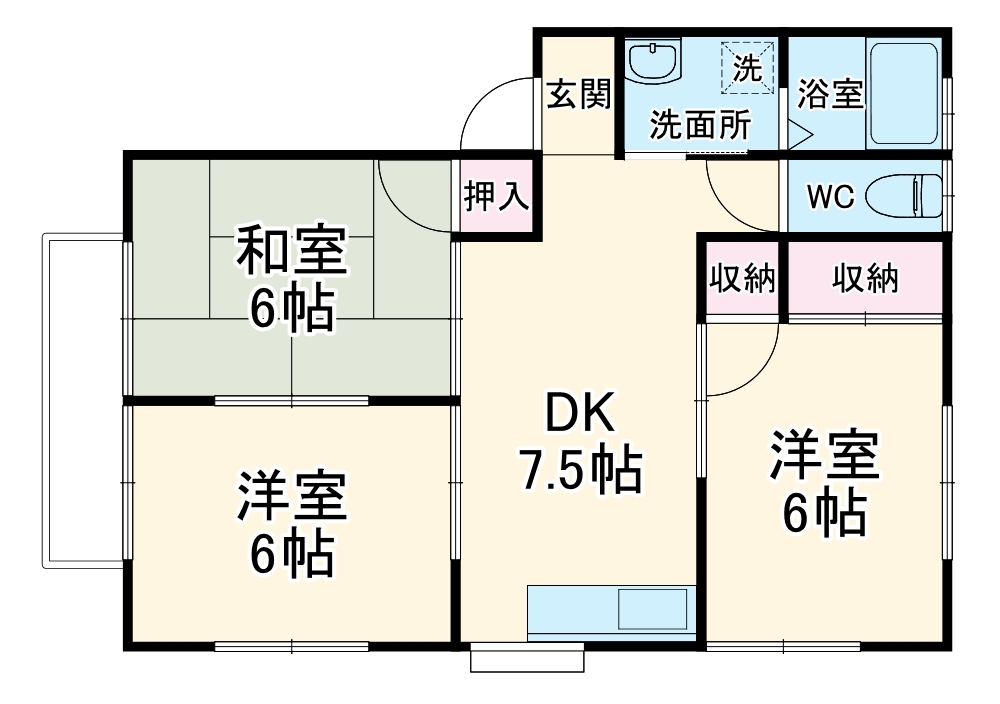山科コーポの間取り