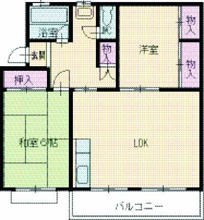 コーポ山手の間取り