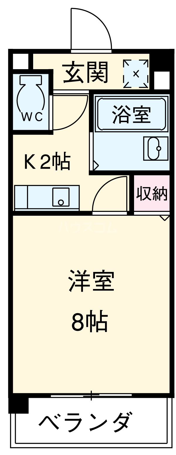 グランデュール４６・207号室の間取り