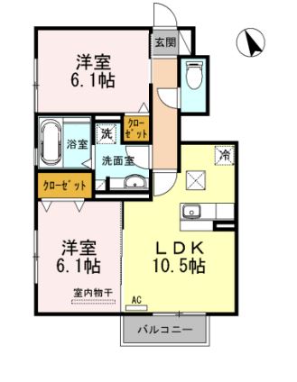 アルピニア A棟の間取り
