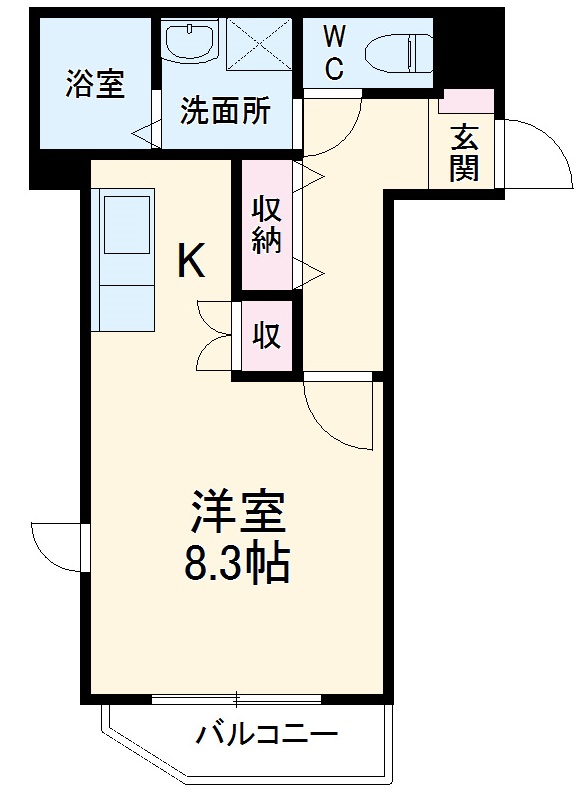 ボヌール北谷の間取り