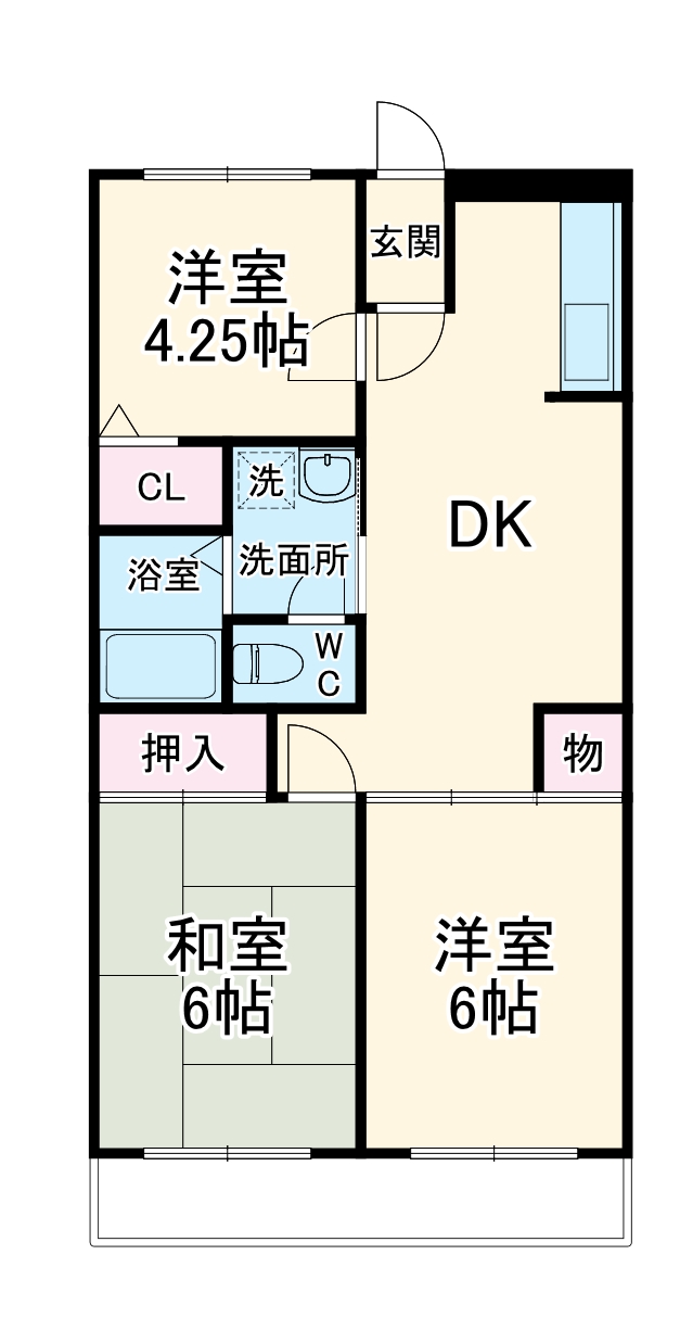 サンハイム夢来の間取り