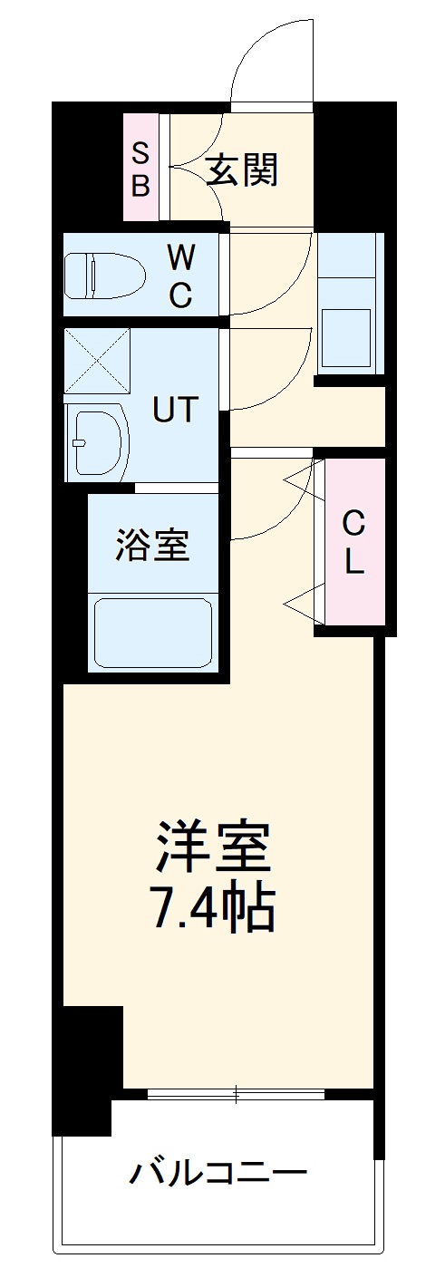 S-RESIDENCE庄内通Northの間取り