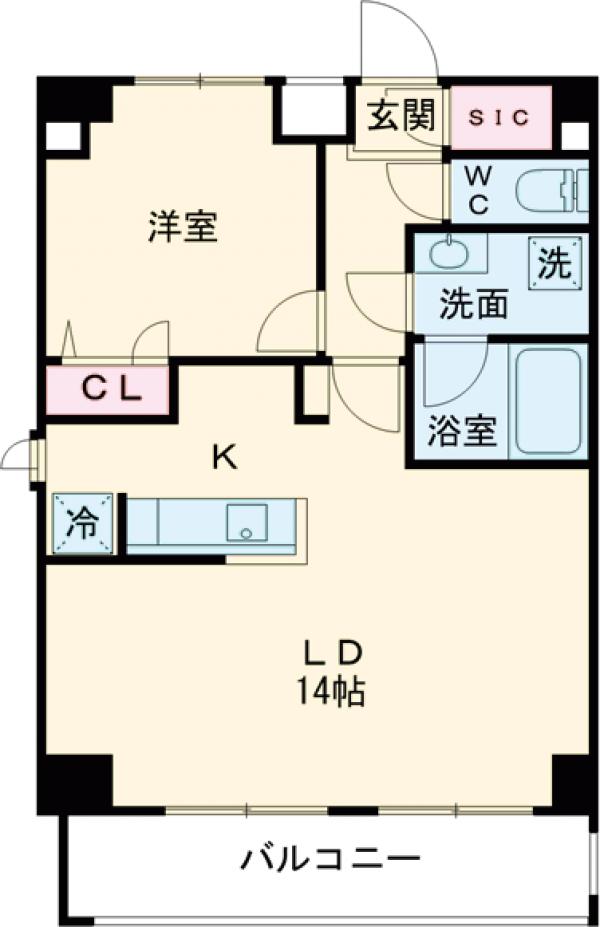 プレミアムキューブ上野毛♯moの間取り
