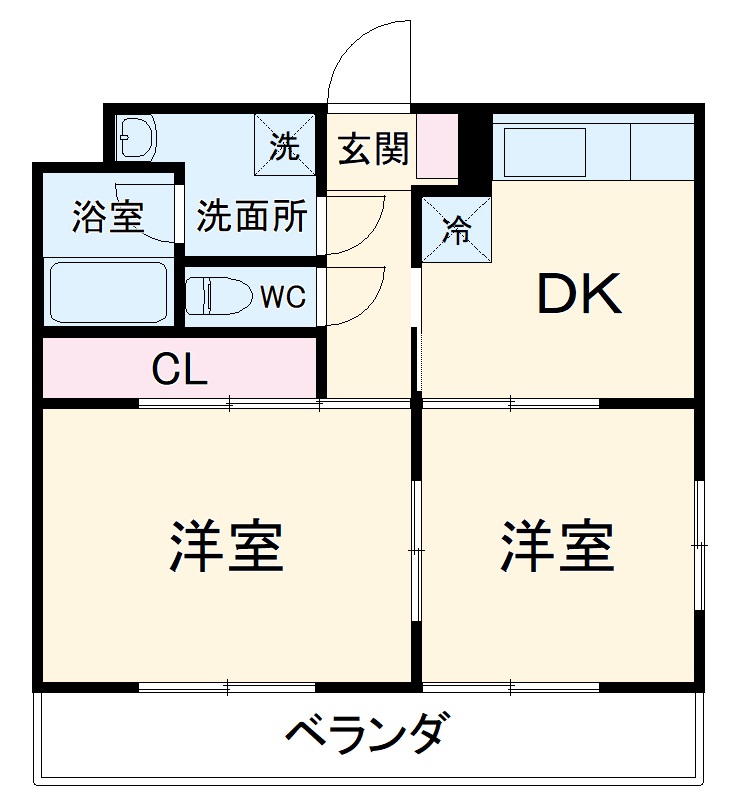 エレガントライフ 2の間取り