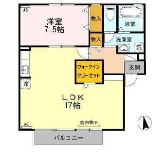 パークハイム A棟の間取り