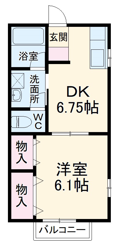 パストラルコートH棟の間取り