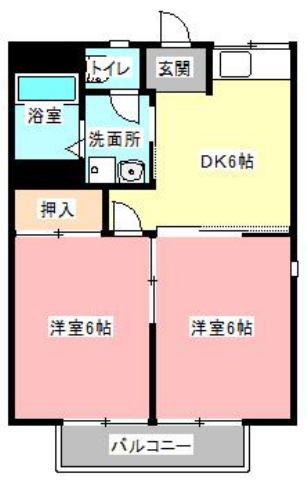 コーポさつきの間取り