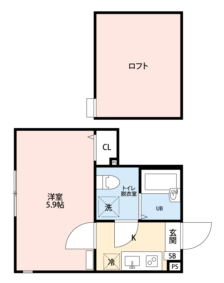 アザーレ・パッシオ京王稲田堤の間取り