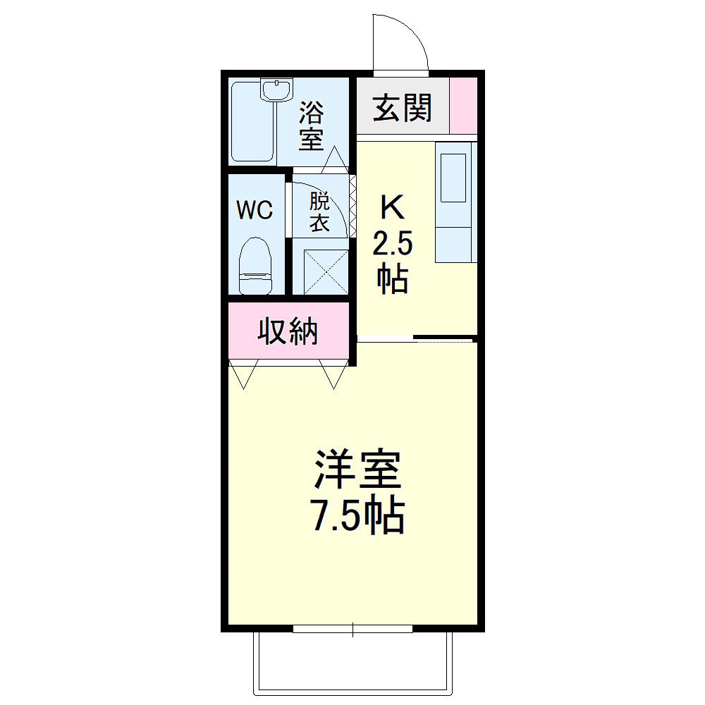 ルーム緑ノ丘の間取り