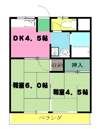 パレットハウスの間取り