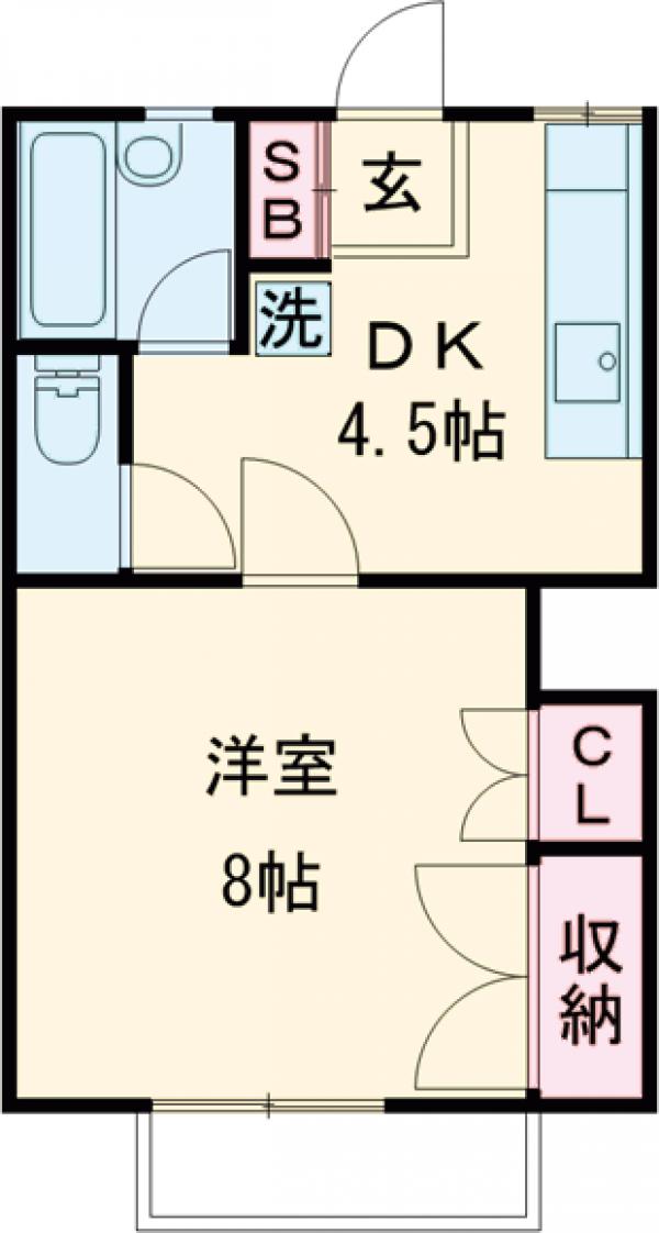 ハイムFの間取り