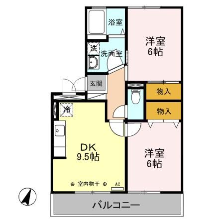ミルホイール Vの間取り