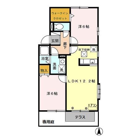 エクレーレ Cの間取り