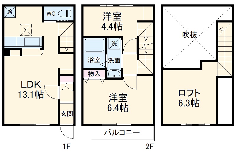 TMテラスハウス本八幡の間取り