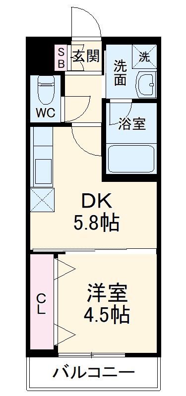 ベラジオ京都円町の間取り