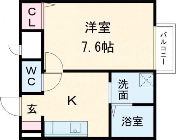 セジュール大山崎の間取り