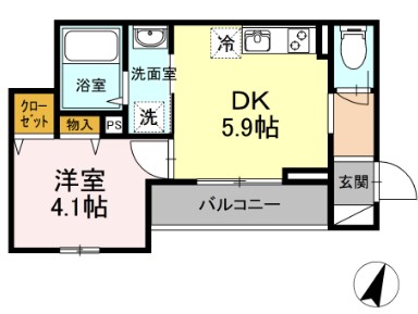メルシー芙蓉１０の間取り