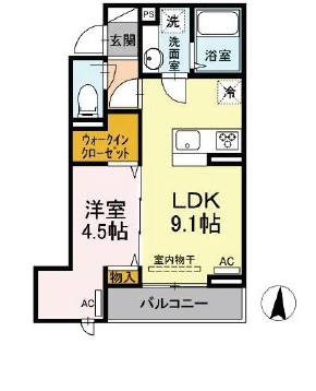 アンジュール多摩川の間取り