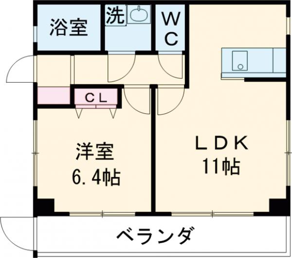 エステート奥住の間取り