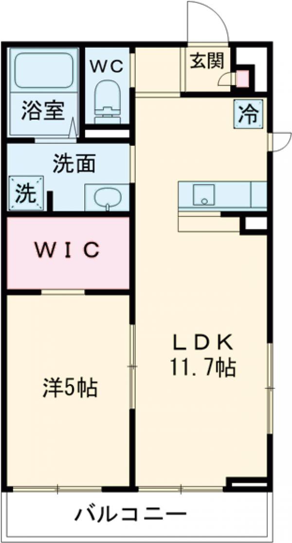 リブリ・クレールⅢ・103号室の間取り