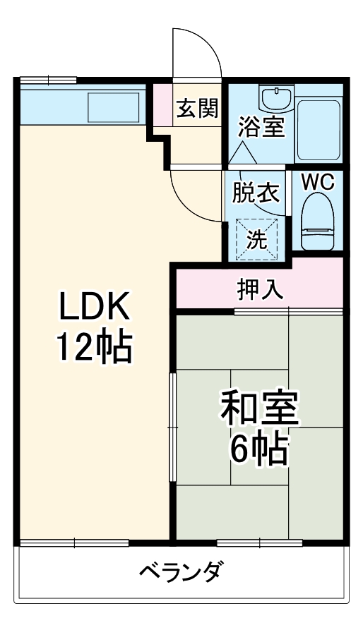 ライトハイツ　Ｈ棟の間取り