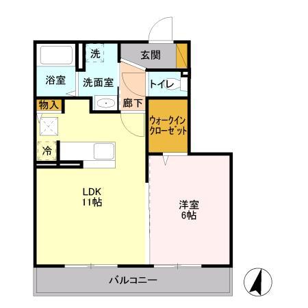 D-room住吉の間取り