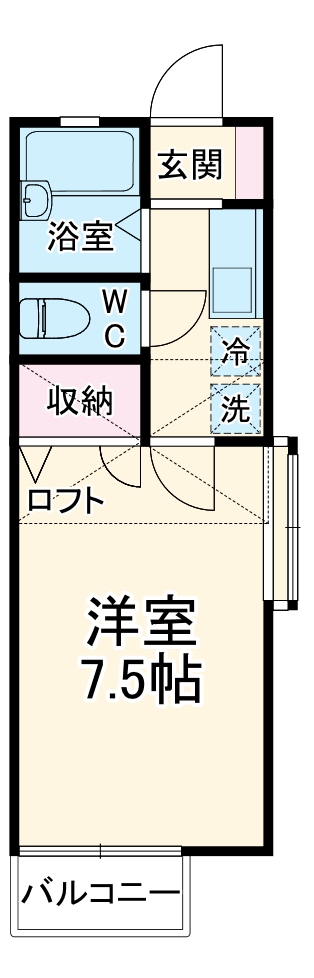 ルーミー千代のの間取り