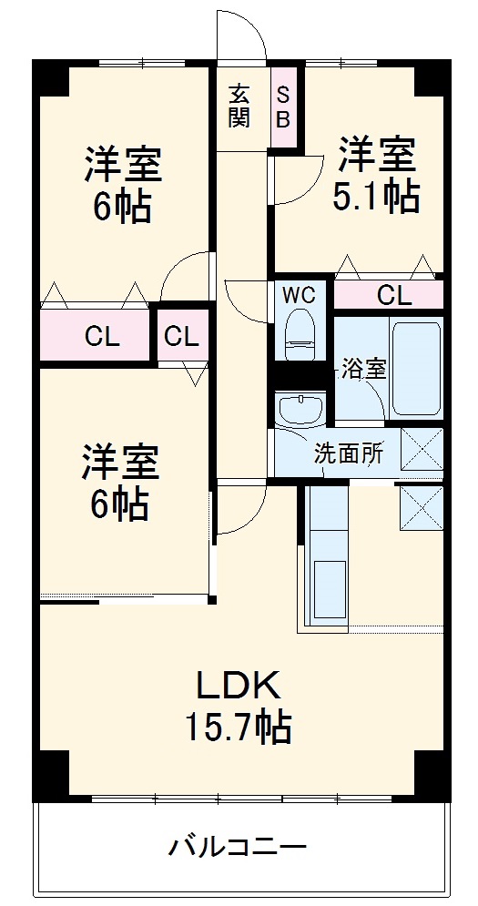 The West Oakの間取り