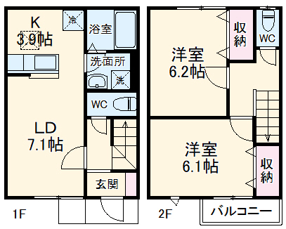 ウエルス戸塚南の間取り