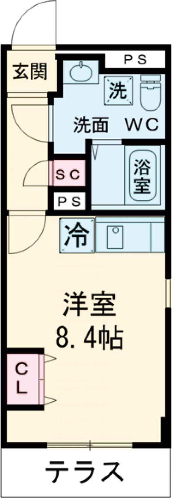グローリオシェルト練馬桜台の間取り