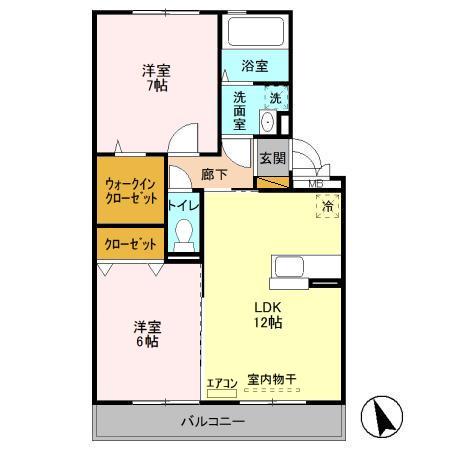 クレアールの間取り