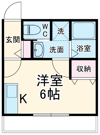 クローバーハイム鬼高の間取り