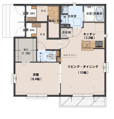 ネクスト東雲Bの間取り