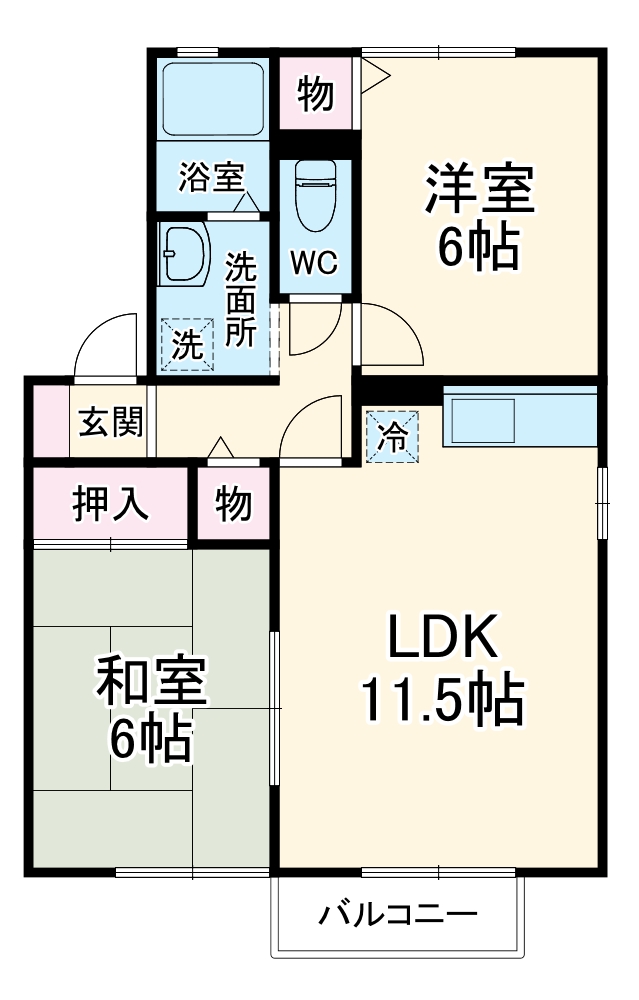 グリーンテリア 第7の間取り